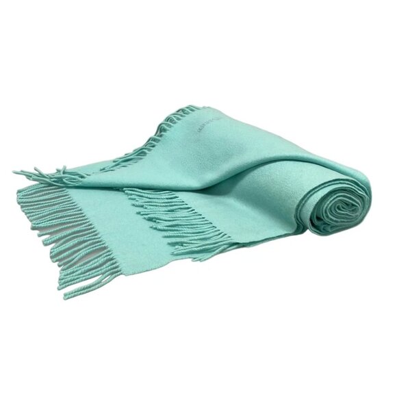 HERMES - Light Blue Cashmere Scarf 449-073025 - Picture 2 of 5